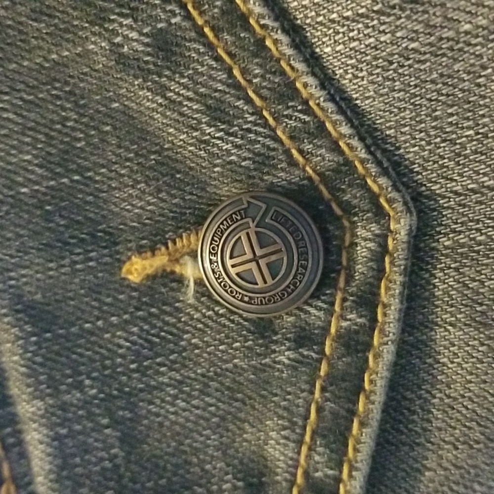 💜VINTAGE💜 Lrgeans GR TS FLAP POCKET Jean's Grey Wash last available - Picture 2 of 11